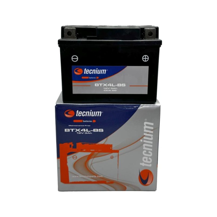 TECNIUM BTX4L-BS Battery (Replaces 4821) - Maintenance Free - 12V - 3Ah