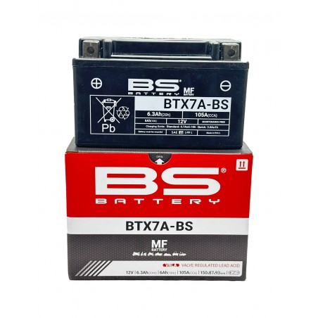 BS BATTERY Batería BTX7A-BS sin mantenimiento de 12V y 6.3Ah - Marca 14444