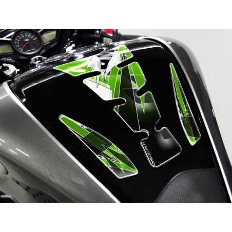 PUIG Protector de Depósito Adhesivo Kawasaki con Logo - Wings 4720
