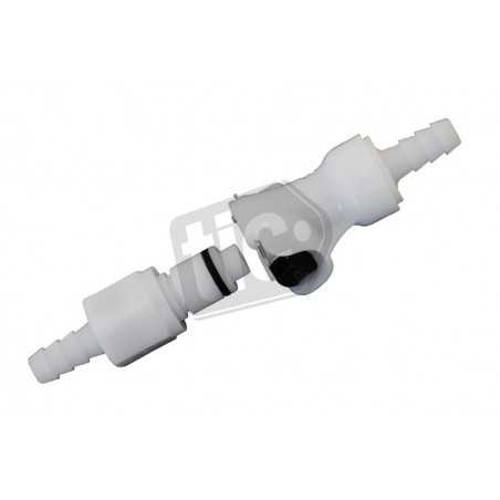 Gas quick-connect with different diameters