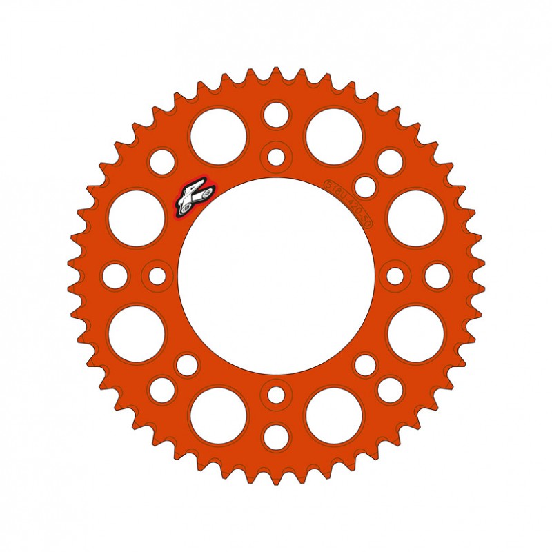 RENTHAL Corona trasera de aluminio ultraligera autolimpiable 518U - 420 1129514003