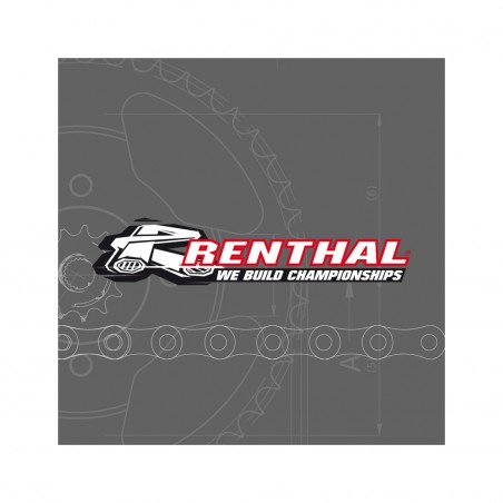 RENTHAL KIT TRANSMISION PLATO PIÑON CADENA 520R1 13/50 STANDARD - ULTRA-LIGHT SELF-CLEANING REAR SPROCKET 3042814