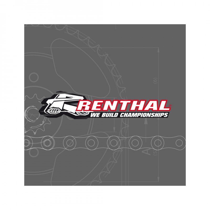 RENTHAL KIT TRANSMISION PLATO PIÑON CADENA 520R3 14/52 REINFORCED - ULTRA-LIGHT SELF-CLEANING REAR SPROCKET 3042836