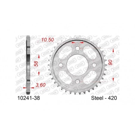 AFAM Standard steel crown 10241 - 420 1129684001