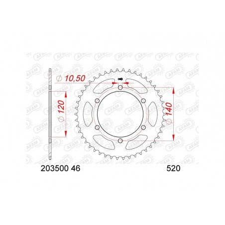 AFAM Standard steel crown 203500 - 520 1129685001