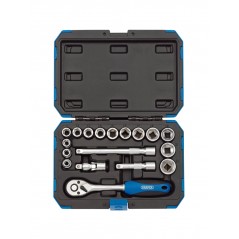 DRAPER Metric socket set, eighteen pieces 3/8" MÉTRICOS 1125764