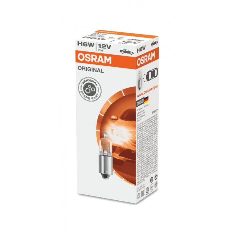 OSRAM Lámpara para vehículo 64132 - H6W 12V 6W 10 UDS 3062580