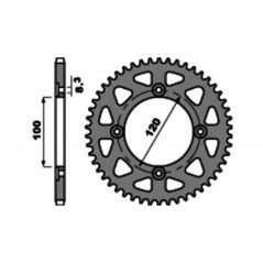 PBR Standard steel crown 4453 - PASO 420 1075327003