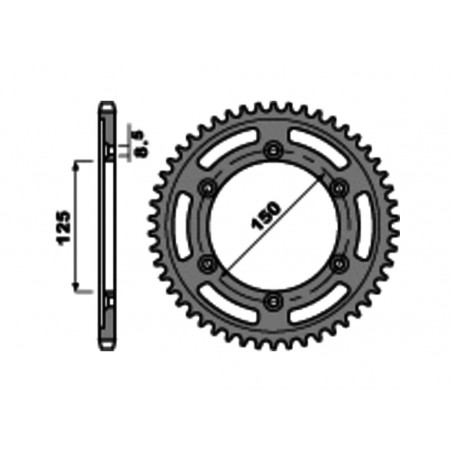 PBR Standard steel crown 4507 - PASO 520 1075342003
