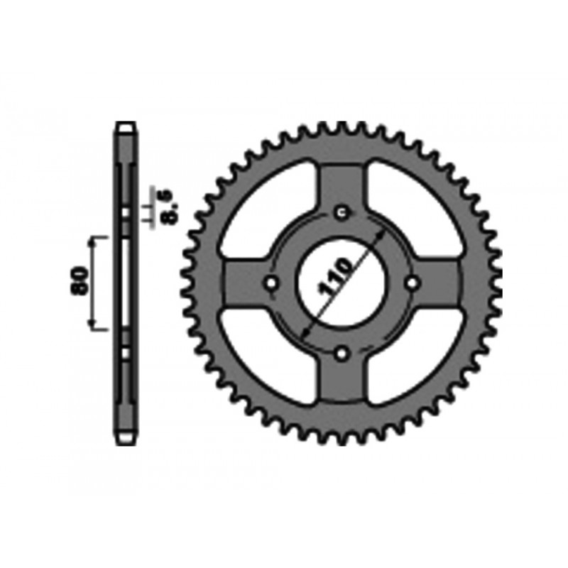 PBR Standard steel crown 4597 - PASO 428 1075365002