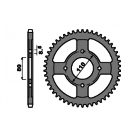 PBR Standard steel crown 4597 - PASO 428 1075365002