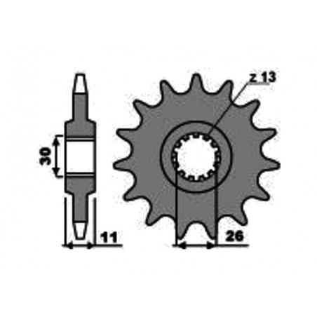 PBR Standard steel pinion 2091 - 525 1077555003