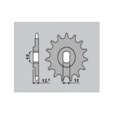 PBR Piñón de acero estándar 2105 - 428 1125391001