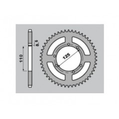 PBR Standard steel crown 4390 - 428 C45 1125394001