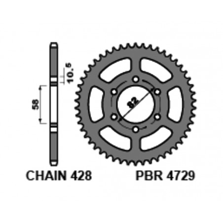 PBR Standard steel crown 4729 - 428 1126482001