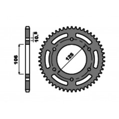 PBR Corona plato de acero c45 estandar 4530 - 520 1129477002