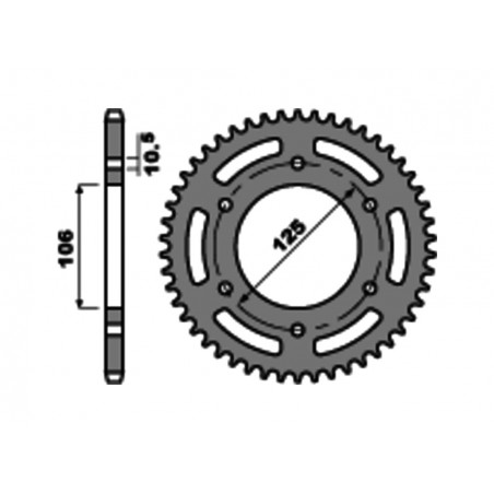 PBR Standard steel crown 4530 - 520 C45 1129477001