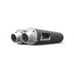 HMF High performance exhaust muffler with outlet for off-road vehicle DUAL SERIES POLARIS RZR TURN DOWN 1093023