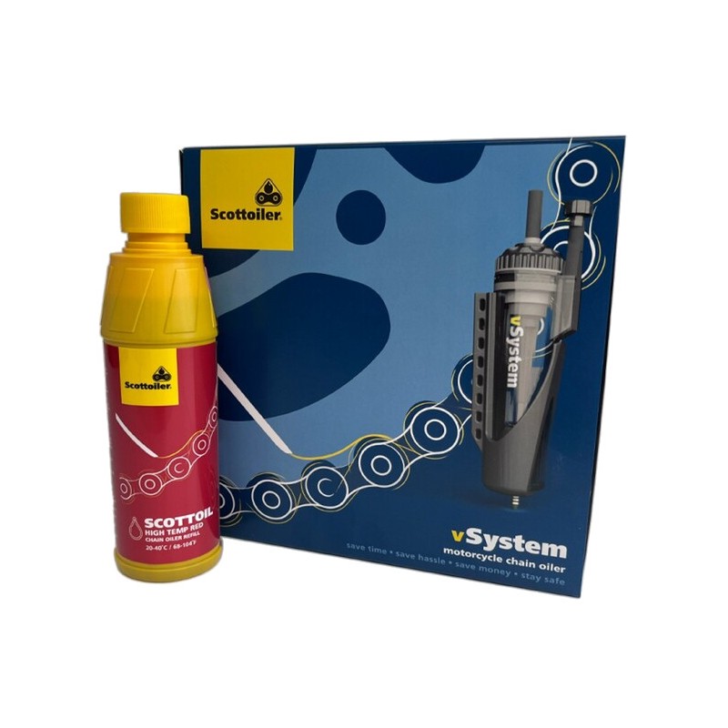 SCOTTOILER Chain lubrication system with high temperature lubricant VSYSTEM UNIVERSAL EDITION 1123107