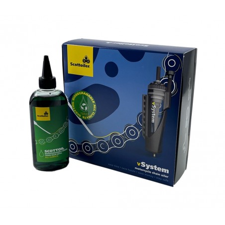 SCOTTOILER Chain lubrication system with green biodegradable lubricant VSYSTEM UNIVERSAL EDITION 1123108