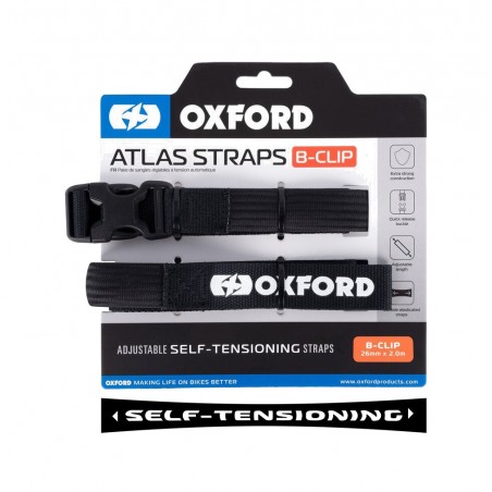 OXFORD Bag Strap Kit B-CLIP 26MM - 2 UDS ATLAS 1127003
