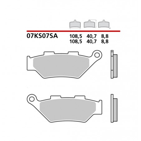 BREMBO SINTERED BRAKE PADS 07KS07SA 1127033