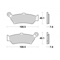BREMBO SINTERED BRAKE PADS 07BB43SP 1127059