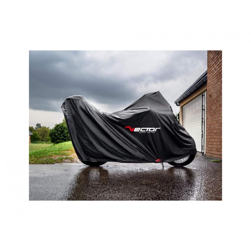 VECTOR Funda protectora impermeable para moto o scooter con baúl y pantalla grande H2O 1130178002VAR