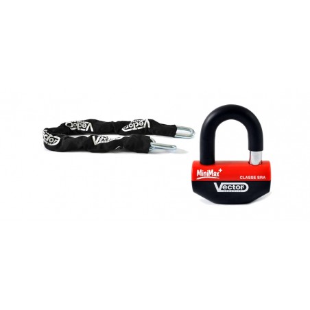 VECTOR Anti-theft kit with padlock and chain MINIMAX+ Ø16MM + CADENA Ø13MM / 1,3M 3032182