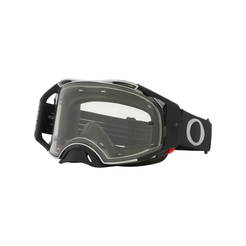 OAKLEY Motocross goggles with clear lens AIRBRAKE MX - TUFF BLOCKS GUNMETAL 80400492