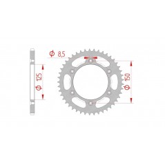 AFAM Standard steel crown plate 71304 - 520 1074717012