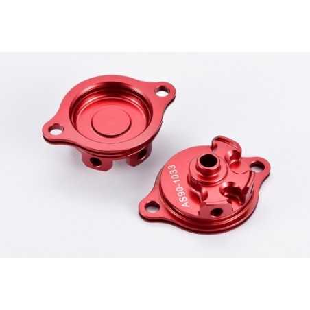 Oil filter cover rojo Honda