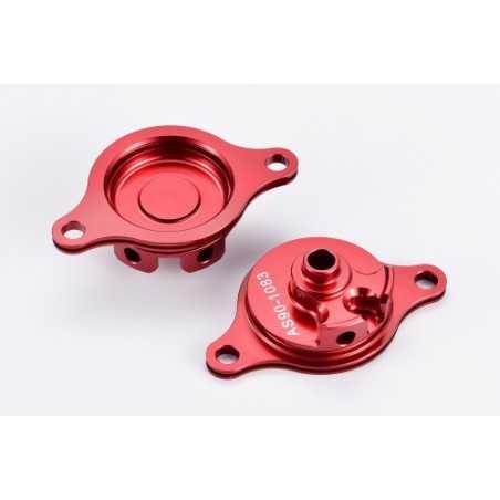 Oil filter cover rojo Honda