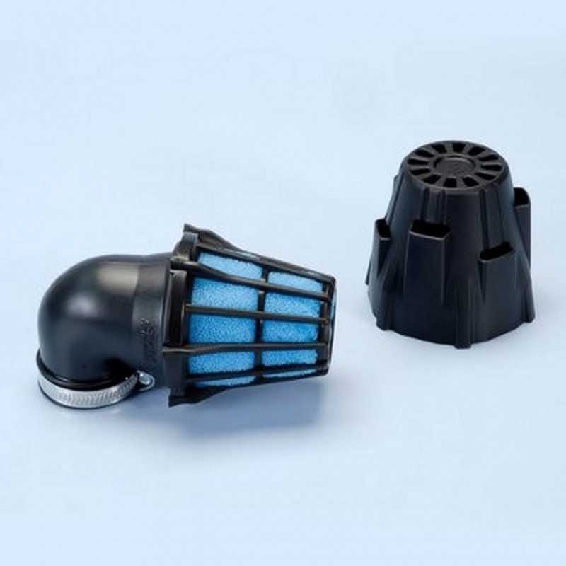 Filter, air, air box, plastic  90´ D 32 POLINI 203 0093