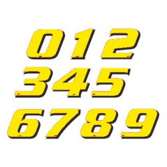 Pack of 5 adhesive numbers of the number 5 115mm