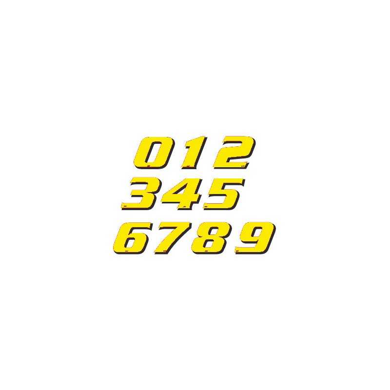 Pack of 5 adhesive numbers of the number 5 115mm