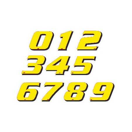 Pack of 5 adhesive numbers of the number 5 115mm