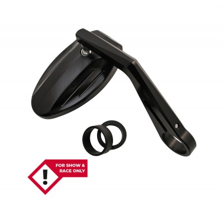 HIGHSIDER Handlebar end rearview mirror with milled grooves SMART FERRARA 1140955