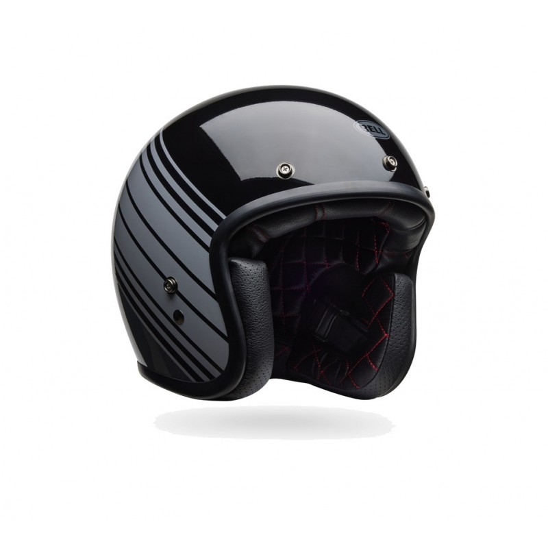 BELL Classic helmet with glossy finish CUSTOM 500 - EDGE GLOSS METALLIC JET 8009630006VAR