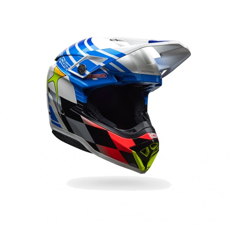 BELL Advanced full-face helmet with spherical technology MOTO-10 - PRO CIRCUIT 25 8009635001VAR