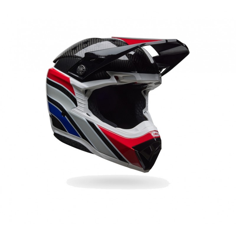 BELL Advanced full-face helmet with spherical technology MOTO-10 - RSD OLD GLORY GLOSS 8009636001VAR