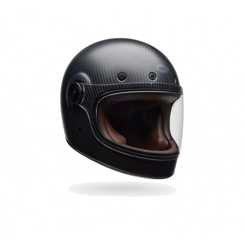 BELL Retro-style full-face helmet in carbon fiber with visor BULLITT GT - MATTE 8009644001VAR
