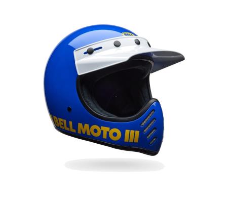 BELL Casco integral estilo clásico con acabado brillante MOTO-3 - CLASSIC GLOSS 8007745021VAR