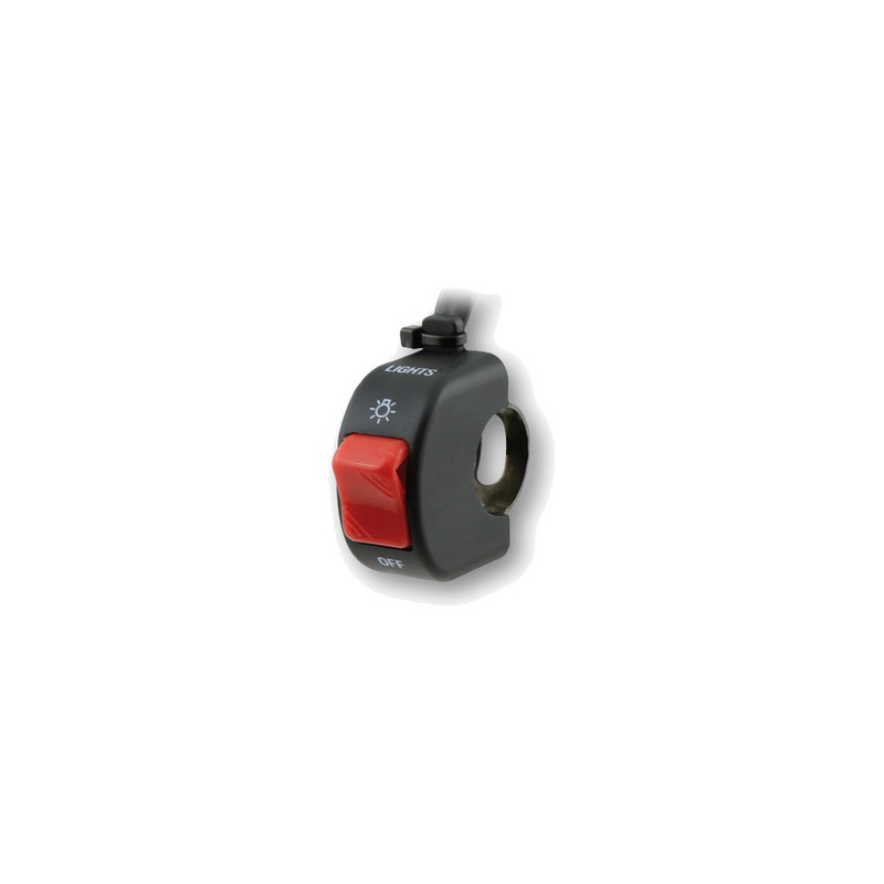 HIGHSIDER Interruptor de luz universal encendidio/ apagado con abrazadera para montaje en manillar SMART 1139483