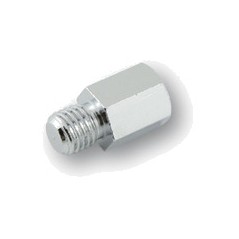 HIGHSIDER Rearview mirror adapter with right-hand thread hole on chrome-plated screw M8 M10 1139553