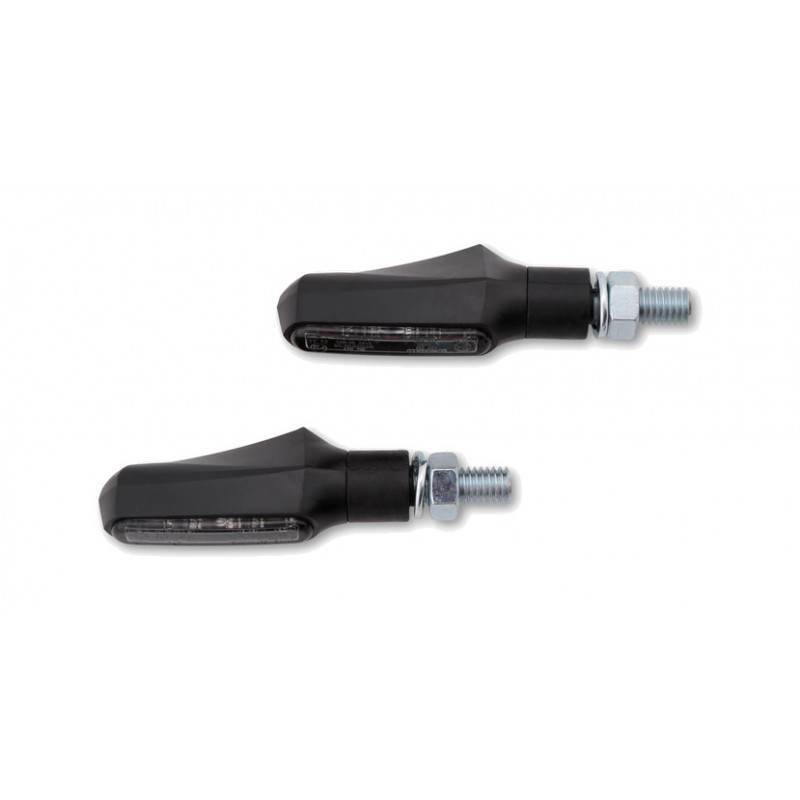 HIGHSIDER LED flashing light with smoked glass and homologation SMART SHORTY FIN PAR 1139698