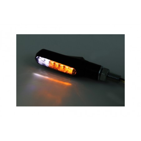 HIGHSIDER LED turn signal and position light with smoked glass homologation SMART SHORTY FIN 2IN1 - PAR 1139699