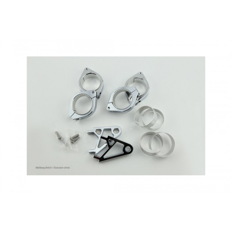 HIGHSIDER Set of chrome lamp holders FOR 38-41 MM Ø XS 3065416