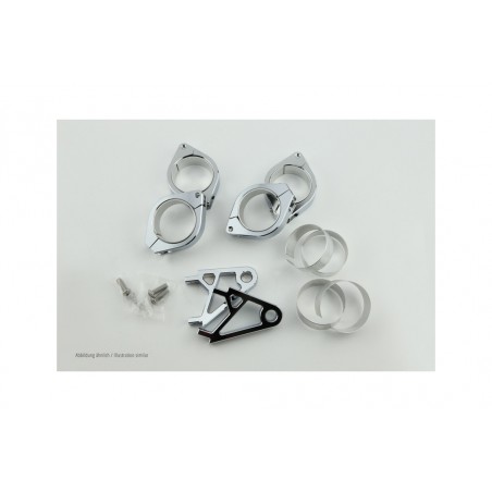 HIGHSIDER Set of chrome lamp holders FOR 42-43 MM Ø XS 3065417