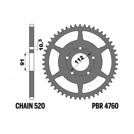 PBR Standard steel crown 4760 - 520 1126480002